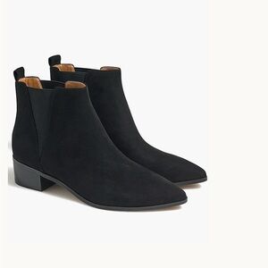 J. Crew Fallon Faux Microsuede Boots in Black Size 9 - NWOB